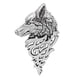 thumbnail image 3 of Lobo Retro Broche Camisa Pin Insignia En La Solapa De Los Hombres Del Juego De Joyería De Plata Antigua, 3 of 3