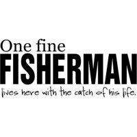 Rienda Libre Graphics - Decomural One Fine Fisherman Fishing Ws-17020