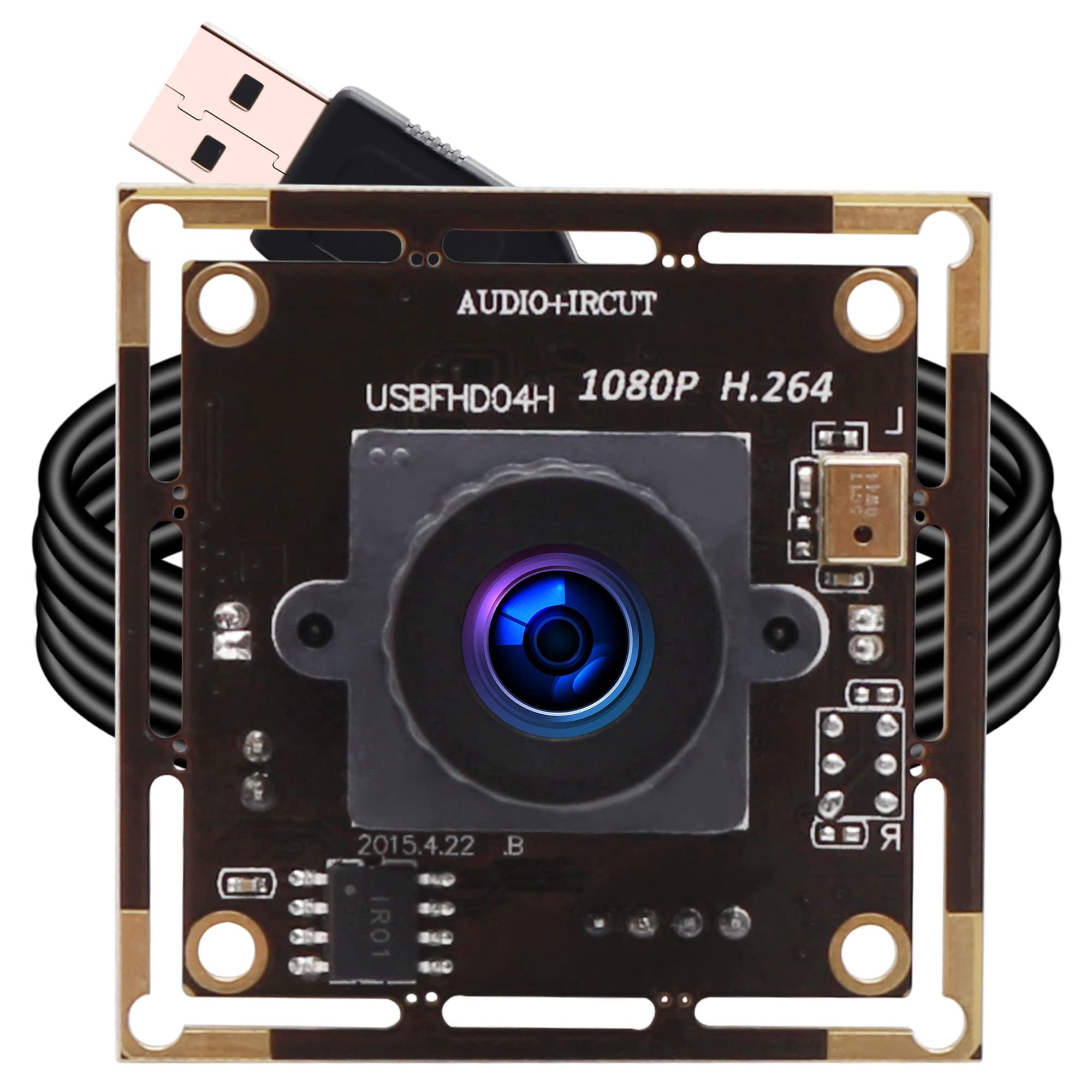 Cámara De Seguridad Elp Lente 2.1mm Webcam Usb 1080p Con Micrófono
