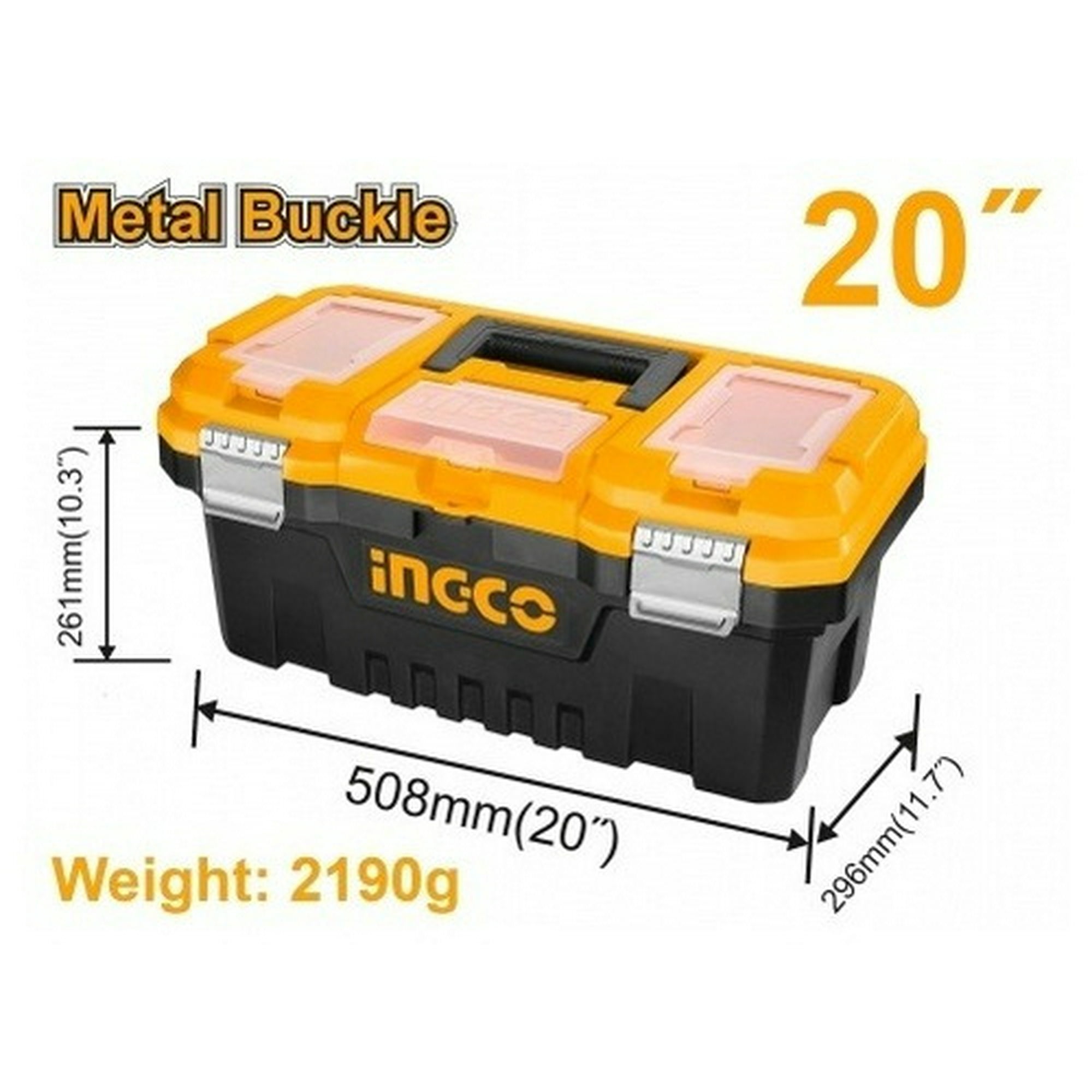 Caja De Herramientas Plastica 39lt Ingco Pbx2002