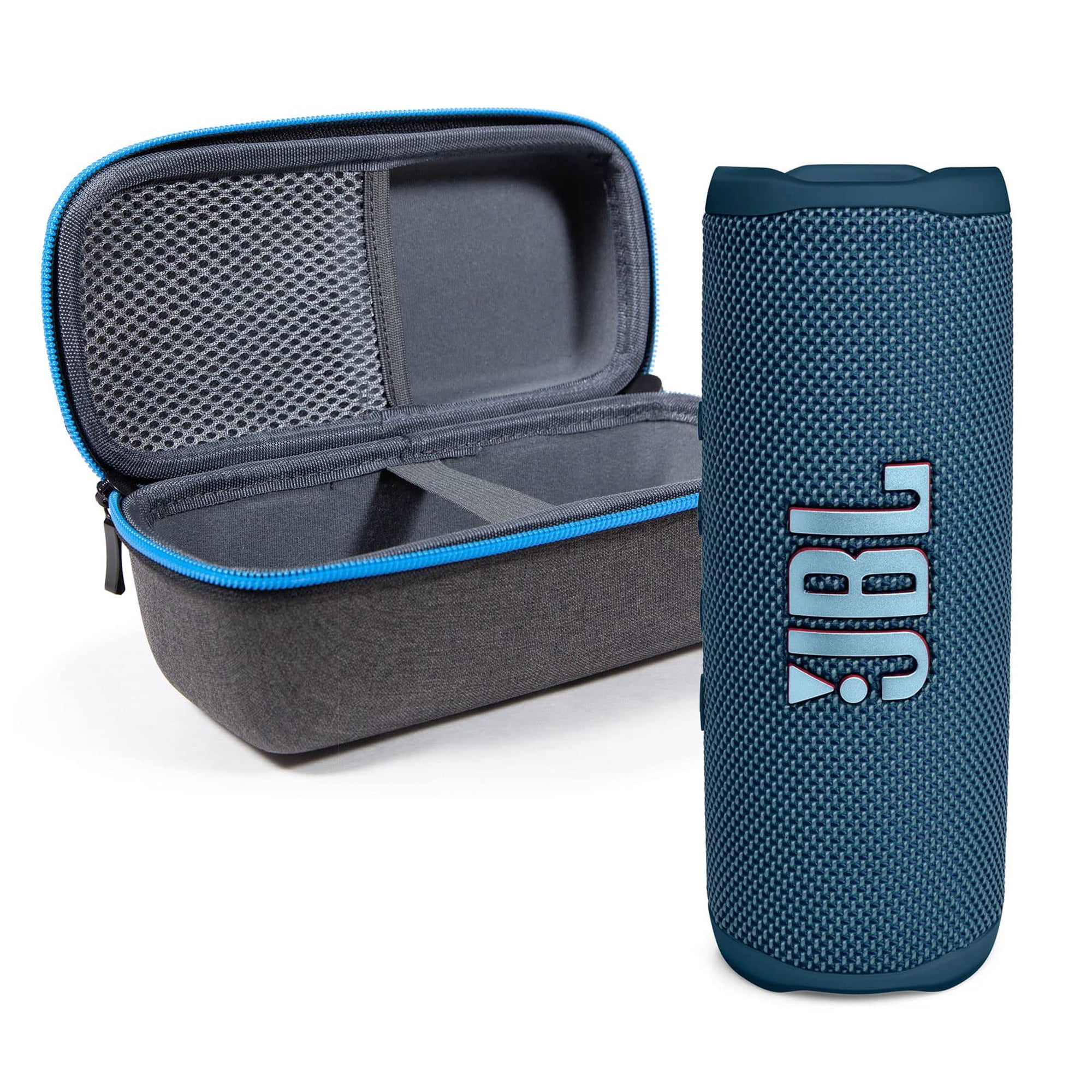 Altavoz Bluetooth Jbl Flip 6 Resistente Al Agua Con Divvi! Funda Azul