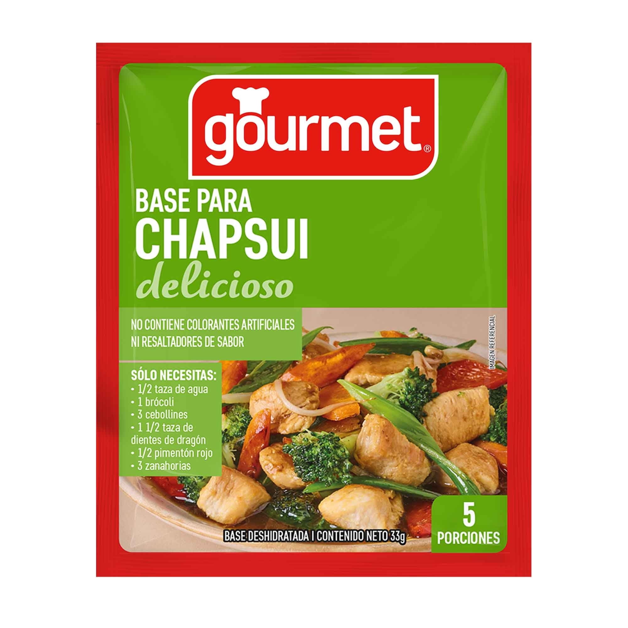 Base Para Chapsui (5 Porciones) Sobre 33 g Gourmet