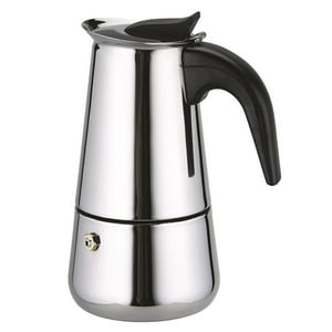 Importclick - Cafetera Italiana De Acero Inoxidable 6 Tazas