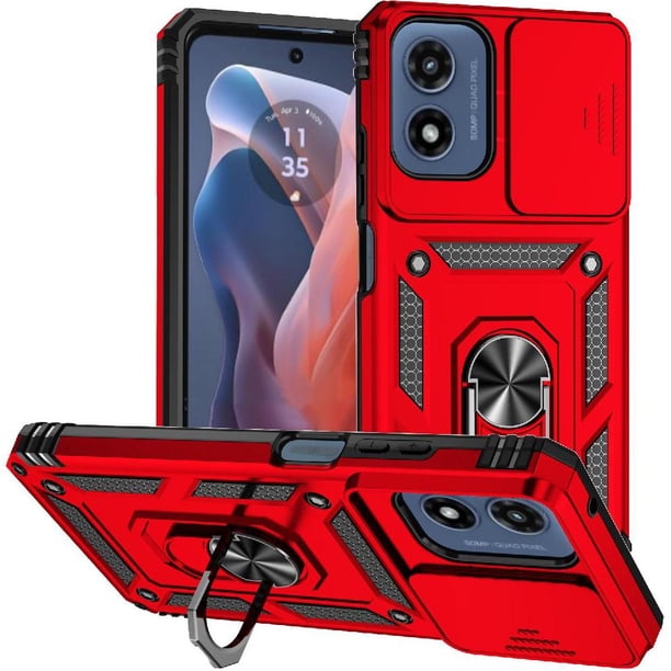 Estuche GANGXUN para Motorola Moto G Play 5G 2024, soporte giratorio 360°, estilo mecánico y magnético