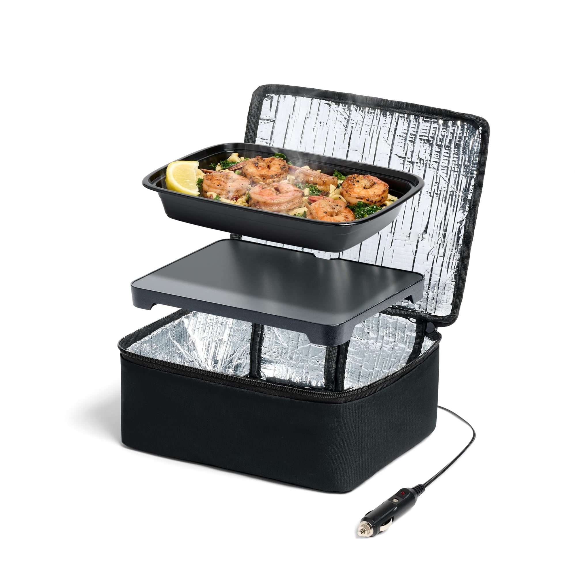 Lonchera Con Calefacción Hotlogic Mini Portátil Eléctrica De 12 V, Color Negro