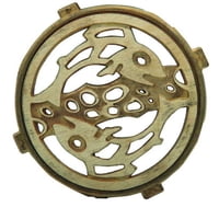 Poli - Rejilla Bronce Redonda 150 Mm 109243