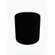 thumbnail image 2 of Puff Redondo Negro Felpa, 2 of 3