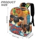 thumbnail image 3 of Timmy Time-theme Backpack, Campus style schoolbag Bookbag with Adjustable Shoulder Straps And Large Zip Compartment, Unisex Travel Bags.42x30x15cm, 3 of 6
