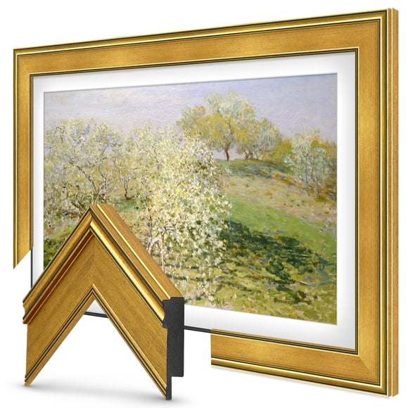 Marco para TV Frame My TV de 8 cm en oro antiguo para Samsung