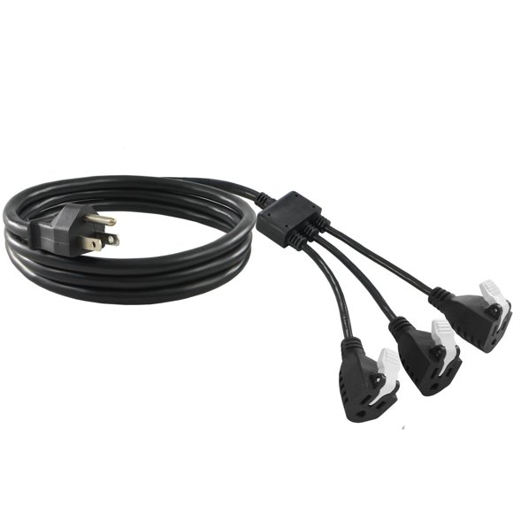Divisor de potencia Conntek 05361 1 a 3 con Snap Pop de 1,9 m
