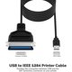 thumbnail image 2 of Adaptador de cable USB a impresora paralela SABRENT CB-CN36, 2 of 8