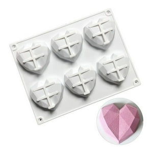 Genérico - Molde Corazon Diamante Molde De Silicona Corazón Chocolate