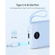 thumbnail image 3 of Power Bank VRURC de 10000 mAh con cables integrados, azul, 3 of 8