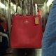 thumbnail image 5 of Bolso Coach Small Town Bucket Rojo Oxblood de Cuero, 5 of 9