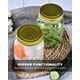 thumbnail image 5 of Mason Jars Rainforce, 480 ml, boca normal, paquete de 15 unidades con tapas, 5 of 7