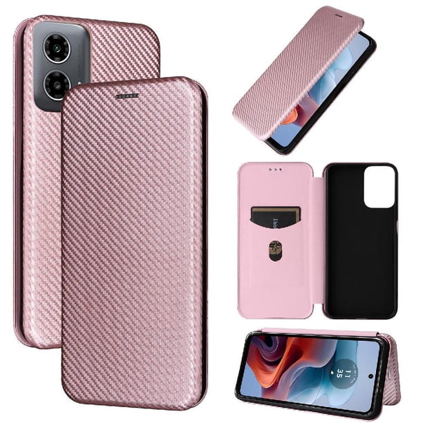 Funda Flip para FOXDOCK Motorola Moto G45 5G - Funda magnética de negocios, funda protectora delgada