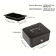 thumbnail image 3 of Caja Metálica Seguridad Dinero 20cm Con Llaves Y Bandeja Negro, 3 of 5