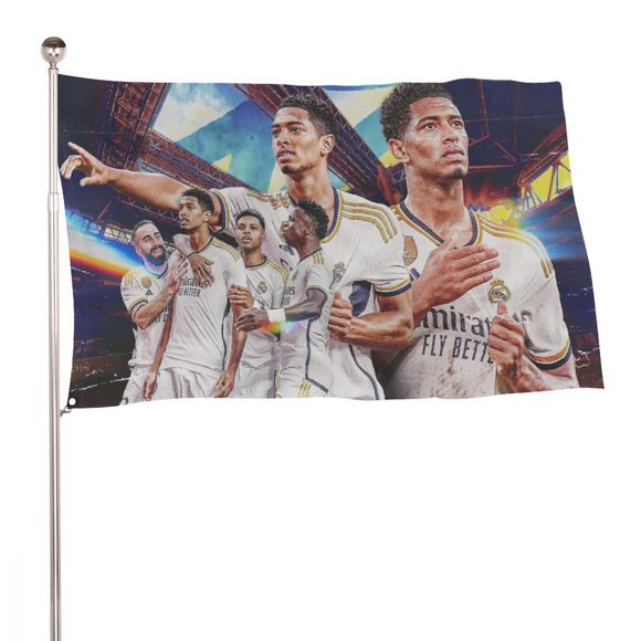 Jude Bellingham Bandera impresa con temática, regalo perfecto para fanáticos, amigos y familiares, y adecuada para actividades al aire libre e interiores, decoraciones de fiesta. 120*180CM