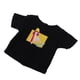 thumbnail image 5 of Moda impresión camiseta negra manga corta Tops para 1/6 Blythe Doll Accs, 5 of 5