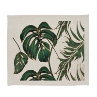 Tuyo Print - Set 4 Individuales Linet Natural Philodendro