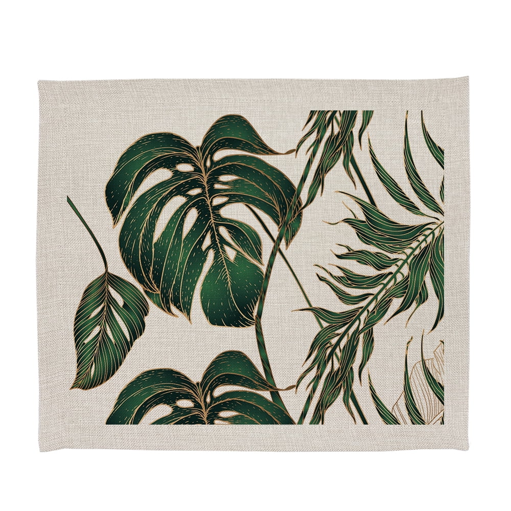 Tuyo Print - Set 4 Individuales Linet Natural Philodendro