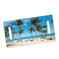 Ioensy - Funda De Asiento Para Carrito De Golf Con Estampado De Cocoteros, Ligera, Para Golf, Con Toalla Azul, Mar Y Cielo.