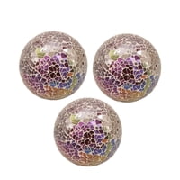 Ioensy - 3 Piezas De Esferas De Mosaico, Estatuas De Bolas, Adorno De Escritorio Para Cuencos, Estante De Cocina, Estilo C