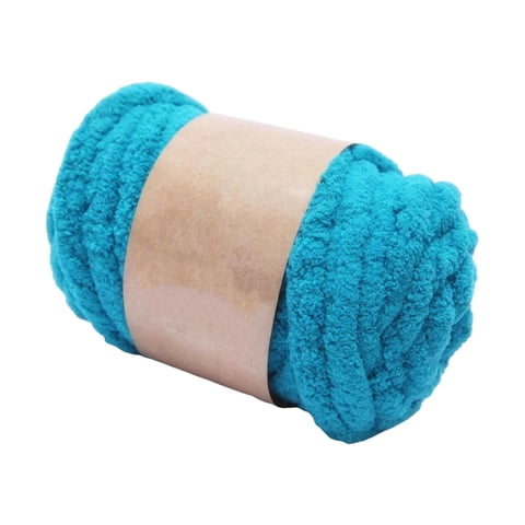 Bothyi - Hilo Grueso Grueso Tejido A Mano Hilo De Peso Diy Para Hacer Alfombras Tejer Lago Azul