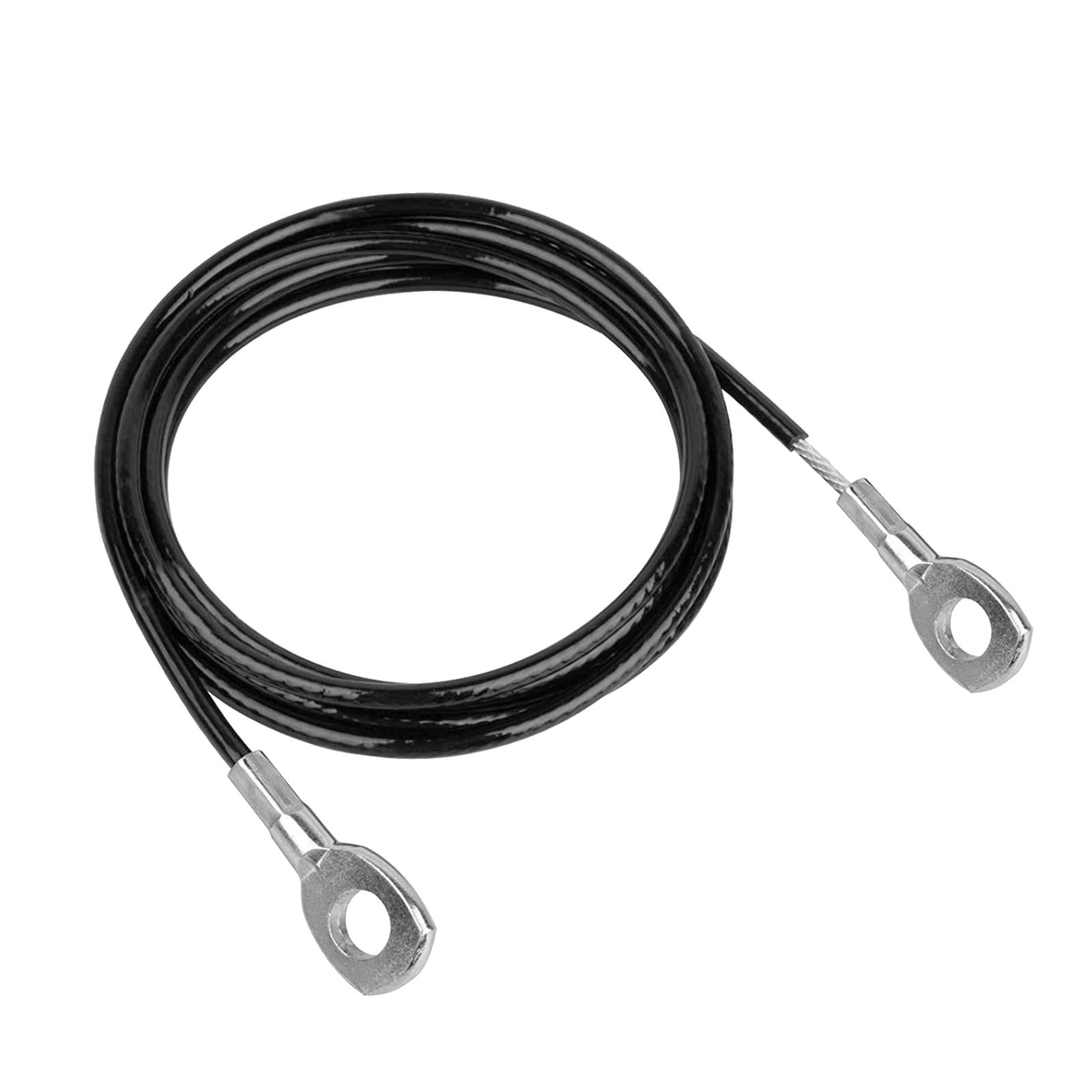 Ioensy - Fitness Diy Polea Cable Máquina Sistema Bíceps Fuerza Entrenamiento Deportes Sin Bola Negra 3m