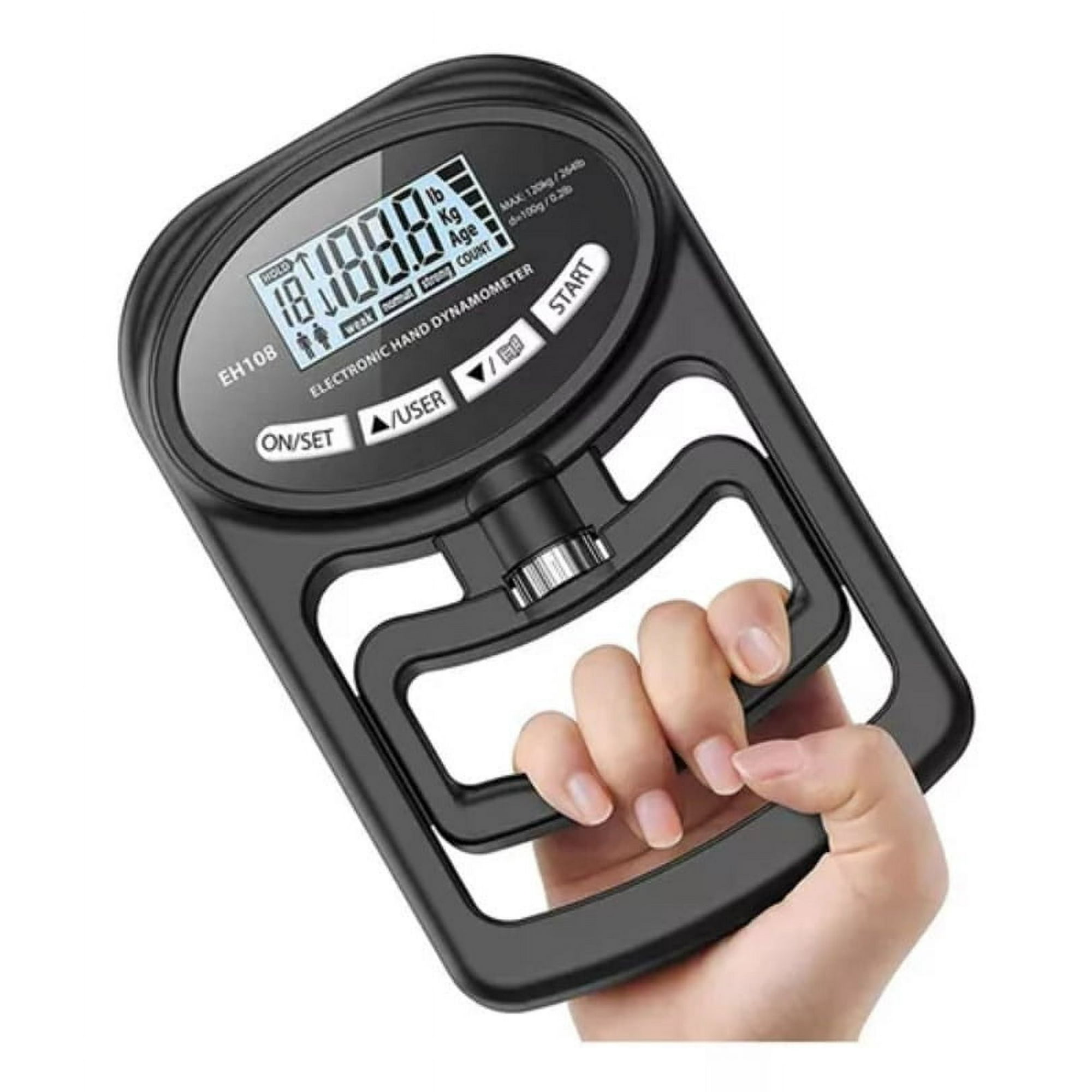 Basko Fitness - Dinamómetro Digital Medidor De Fuerza Agarre De Mano