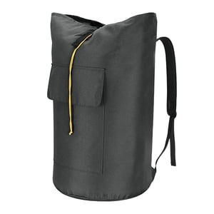 Magideal - Bolsa De Lavandería Mochila Bolsa De Gimnasio De Lavandería Resistente Con Correas Mochila De Lavandería Expandible Bolsa De Lavandería Para Automátic Negro