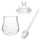 thumbnail image 2 of 300ml mixing spoon honey dispenser with dipping spoon honey jar, glass jar jar jar jar syrup glass for restaurant kitchen home decoration storage container, 2 of 3