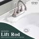 thumbnail image 2 of Desagüe para lavabo de baño KENES cromado con rebosadero LJ-P701-5, 2 of 9