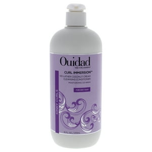 Ouidad - Acondicionador Limpiador En Crema De Coco Sin Espuma De Inmersión Para Rizos De Para Unisex - Acondicionador De 16 Oz