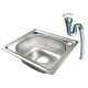 thumbnail image 5 of Fregadero De Cocina De Un Solo Recipiente De Acero Inoxidable Con Colador, Manguera, Lavabo, 42cm X 37cm, 5 of 5