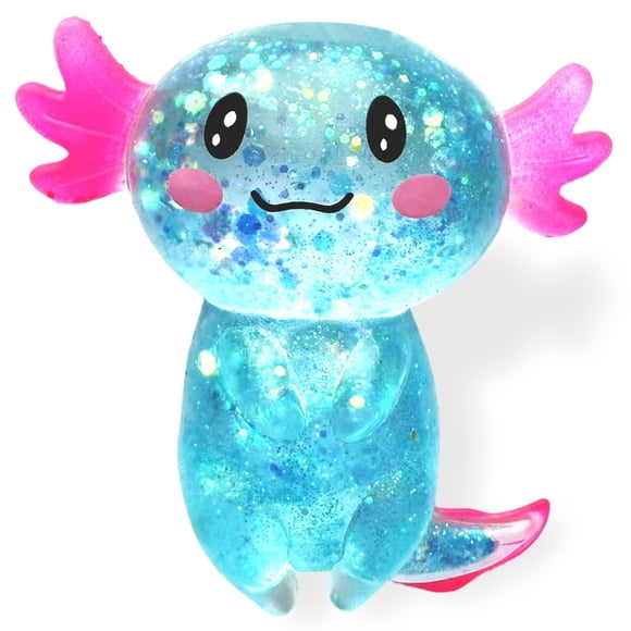 Juguete Squishy para aliviar el estrés Puffwize Axolotl Malt Sugar Blue