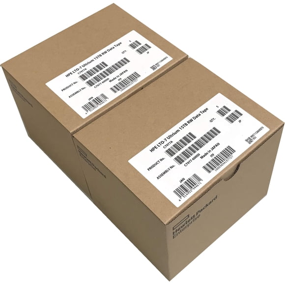 Cartucho de datos HPE LTO 7 Ultrium C7977A 6 TB/15 TB, paquete de 10