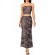 thumbnail image 1 of INSPIRE CHIC Conjunto de dos piezas de verano para mujer con estampado de leopardo, top corto sin tirantes y faldas ajustadas para vacaciones Marrón XS, 1 of 6