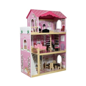 Bebesit - Casa De Muñecas + Muebles Madera Montessori Encantada