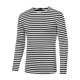 thumbnail image 5 of INSPIRE CHIC Camiseta de Hombre Cuello Redondo a Rayas Manga Larga Jersey Top 50 Blanco Negro, 5 of 7