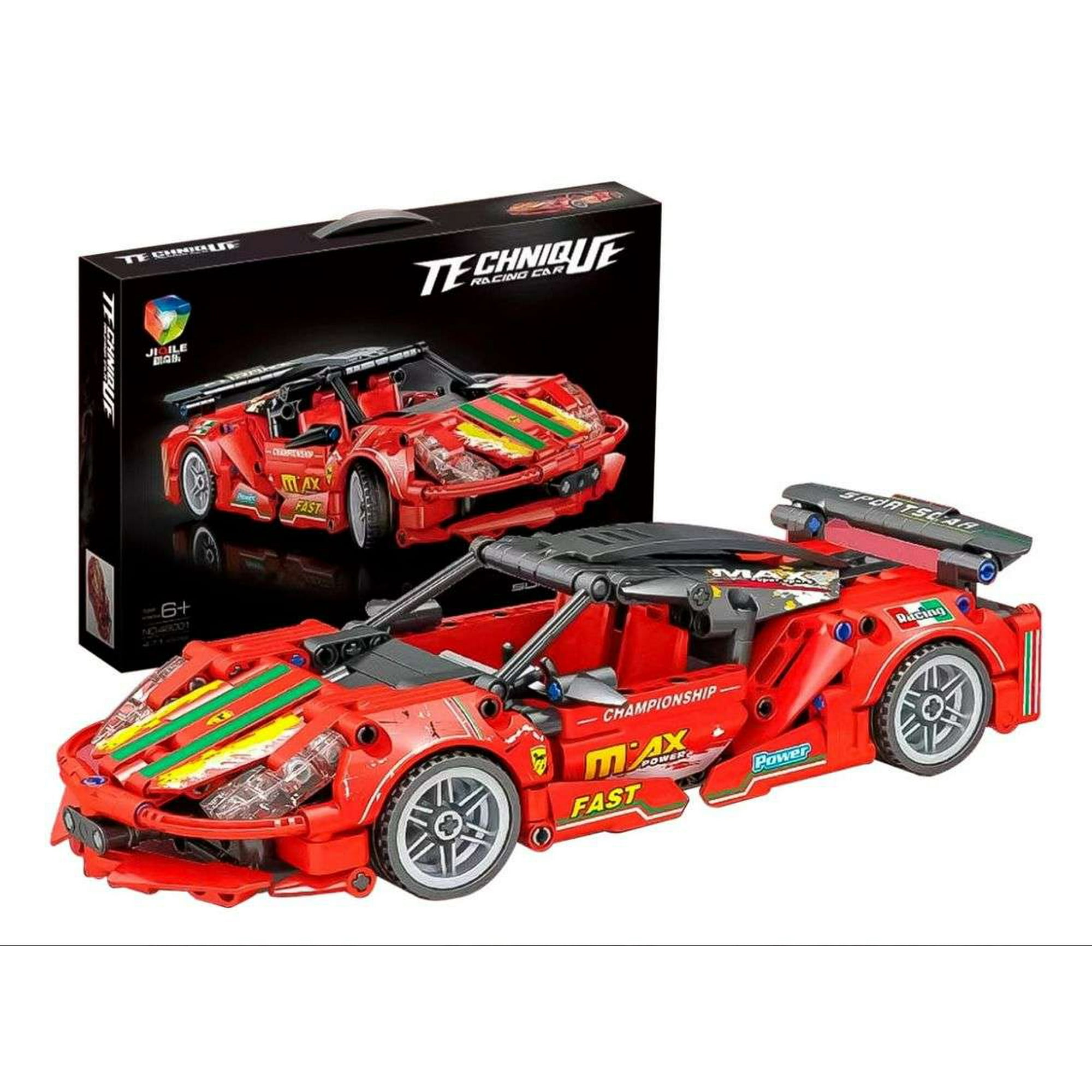 Oem - Kit De Construcción Auto Deportivo De Carrera F1 Rojo