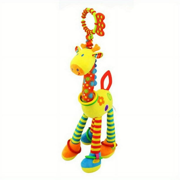 Happy Monkey Bed Hanging Giraffe Doll Cartoon Animal Rattle Lathe Bed Hanging Baby Plush Toy