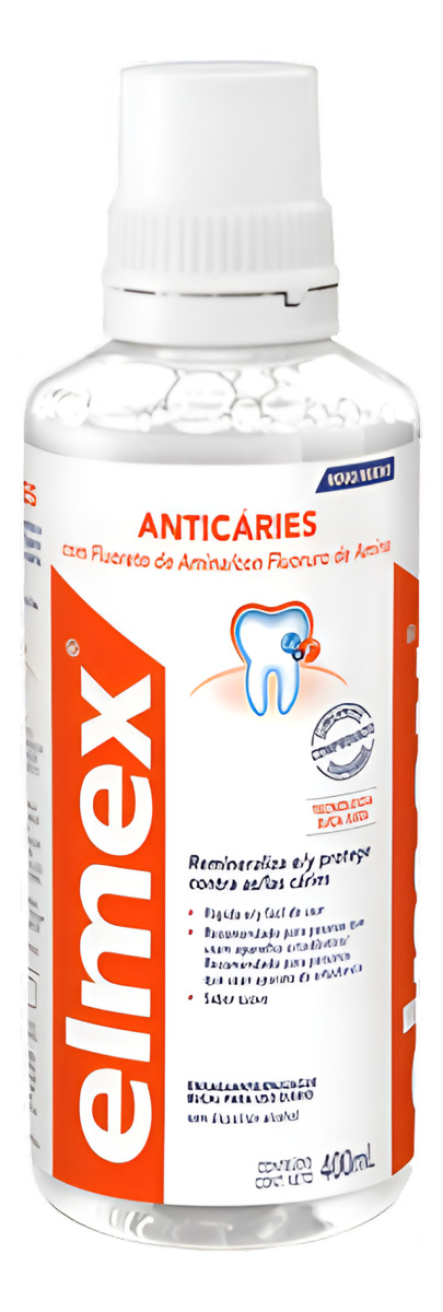 Colgate-Palmolive - Elmex Enjuague Bucal Con Fluor Anticaries 400 Ml