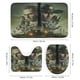 thumbnail image 3 of Los muertos vivientes-theme 4-Piece Shower Curtain Set with Rugs, Waterproof Bathroom Decor Set Includes Bath Mat, U-Shaped Rug, Toilet Lid Cover and Curtain with Hooks, 3 of 6