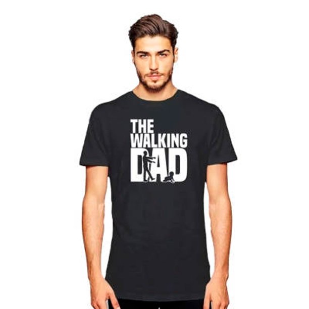 Polera Diseños The Walking Dad Dia del Padre Papa Hombre