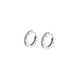 thumbnail image 1 of Aros LP1887-4/1 Lotus Silver Mujer Hoops, 1 of 2