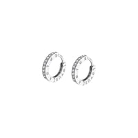 Aros Lp1887-4/1 Lotus Silver Mujer Hoops