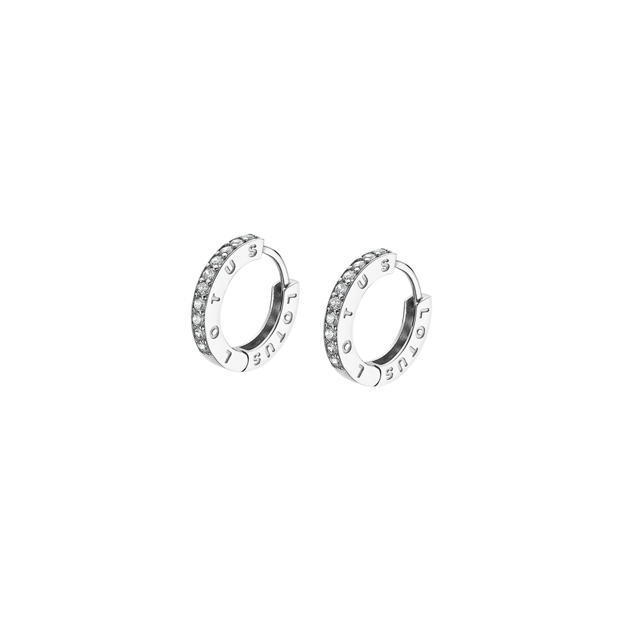Aros Lp1887-4/1 Lotus Silver Mujer Hoops