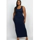 thumbnail image 1 of Vestido Largo Básico Liso de Talla Grande, 1 of 2