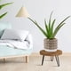 thumbnail image 2 of Soporte para plantas OBTAIN de madera y patas metálicas estilo mid-century, talla M, 2 of 6